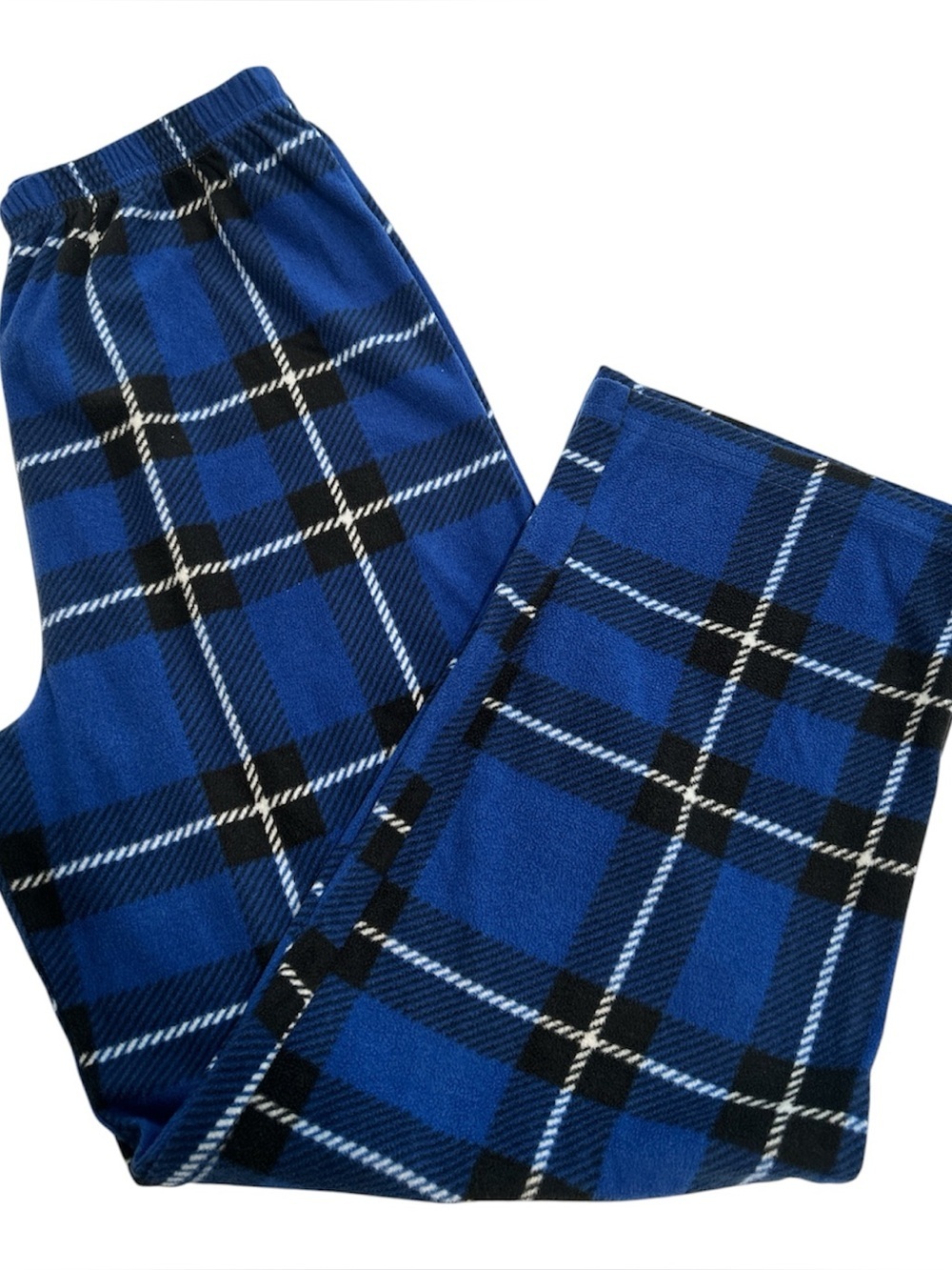 Cuddl Duds Blue and Black Plaid Lounge Pants